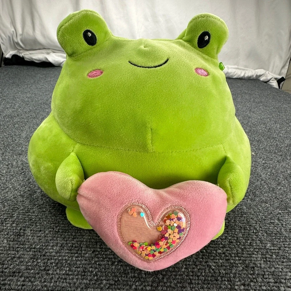 Frog Lovers Plush Lot of 4 Stuffed Animals Green, Webkinz, Ganz, Frankford